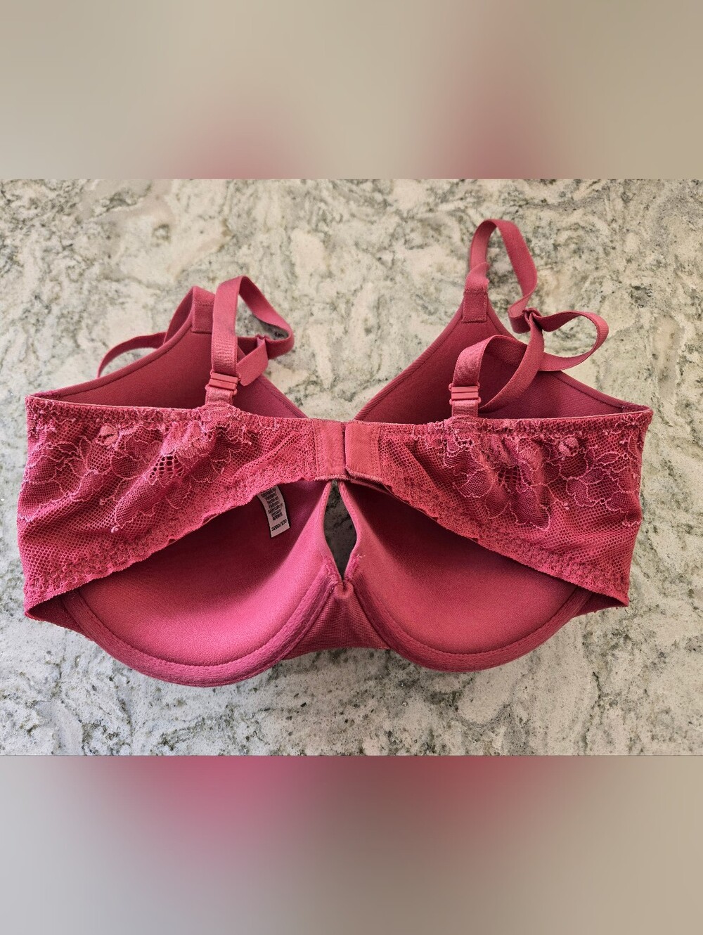 Victoria's Secret Rose Pink Molded T-Shirt Bra Sz 32DD - Picture 2 of 3